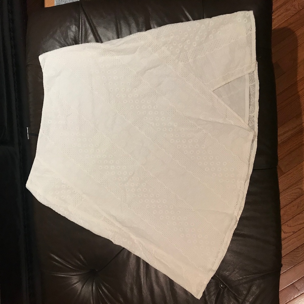 CK white skirt floral embroidered 12